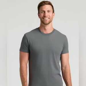 True Classic Men's Contemporary
Fit Short Sleeve T-Shirt - Gray Lg